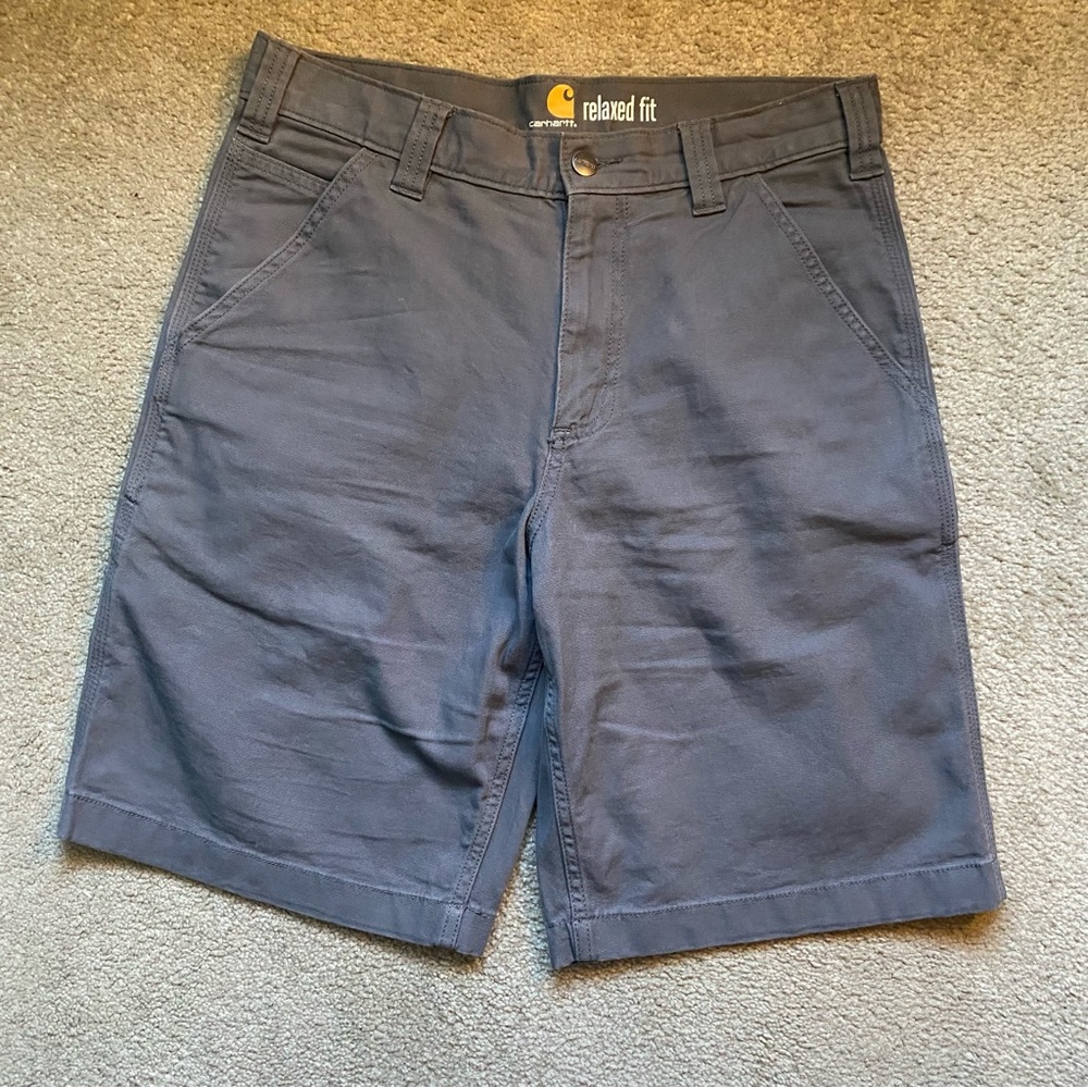 Carhartt Men's Flat Front Gray Shorts Size 31